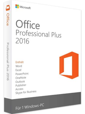 MICROSOFT OFFICE PROFESSIONAL PLUS 2016