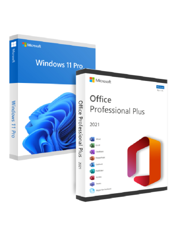 WINDOWS 11 PRO + OFFICE 2021 PROFESSIONAL PLUS (BUNDLE)